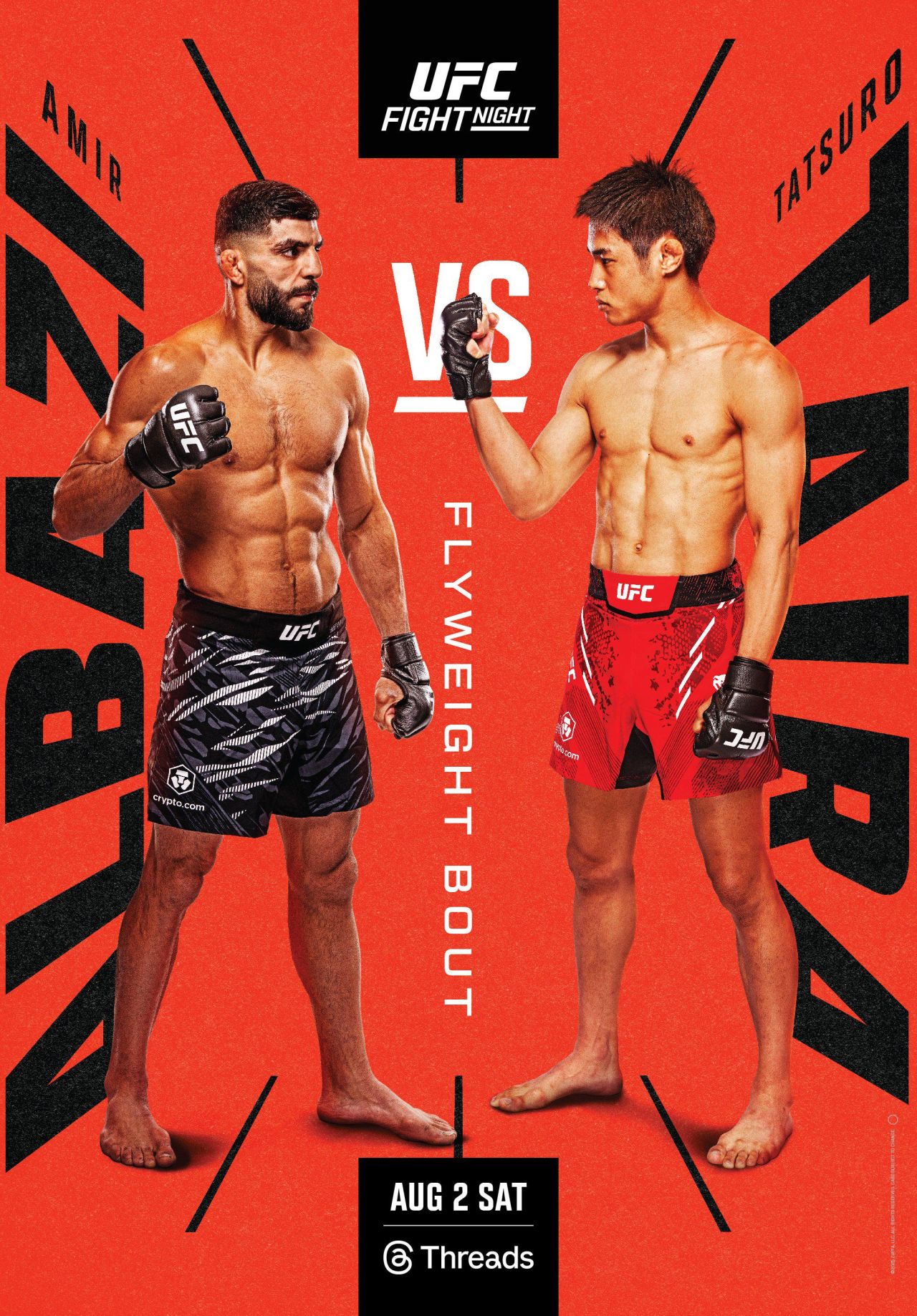 Полный кард UFC on ESPN: Тацуро Тайра – Амир Альбази. Все бои шоу 3 августа в Лас-Вегасе