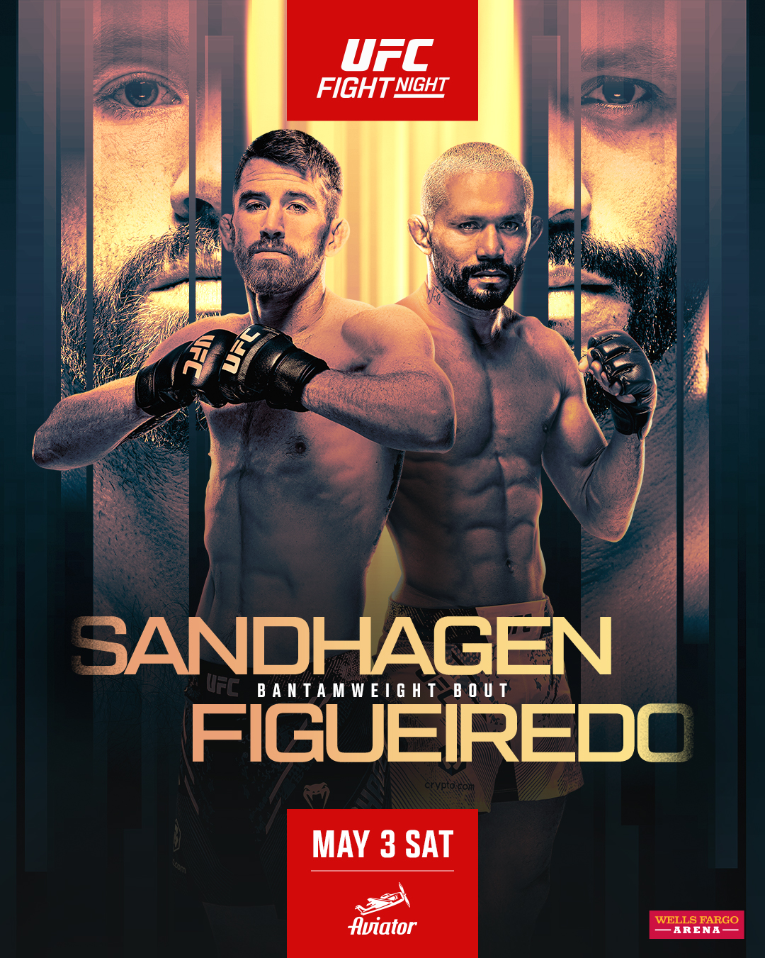 Прямая трансляция UFC on ESPN 67: Кори Сэндхаген – Дейвесон Фигередо. Смотреть онлайн