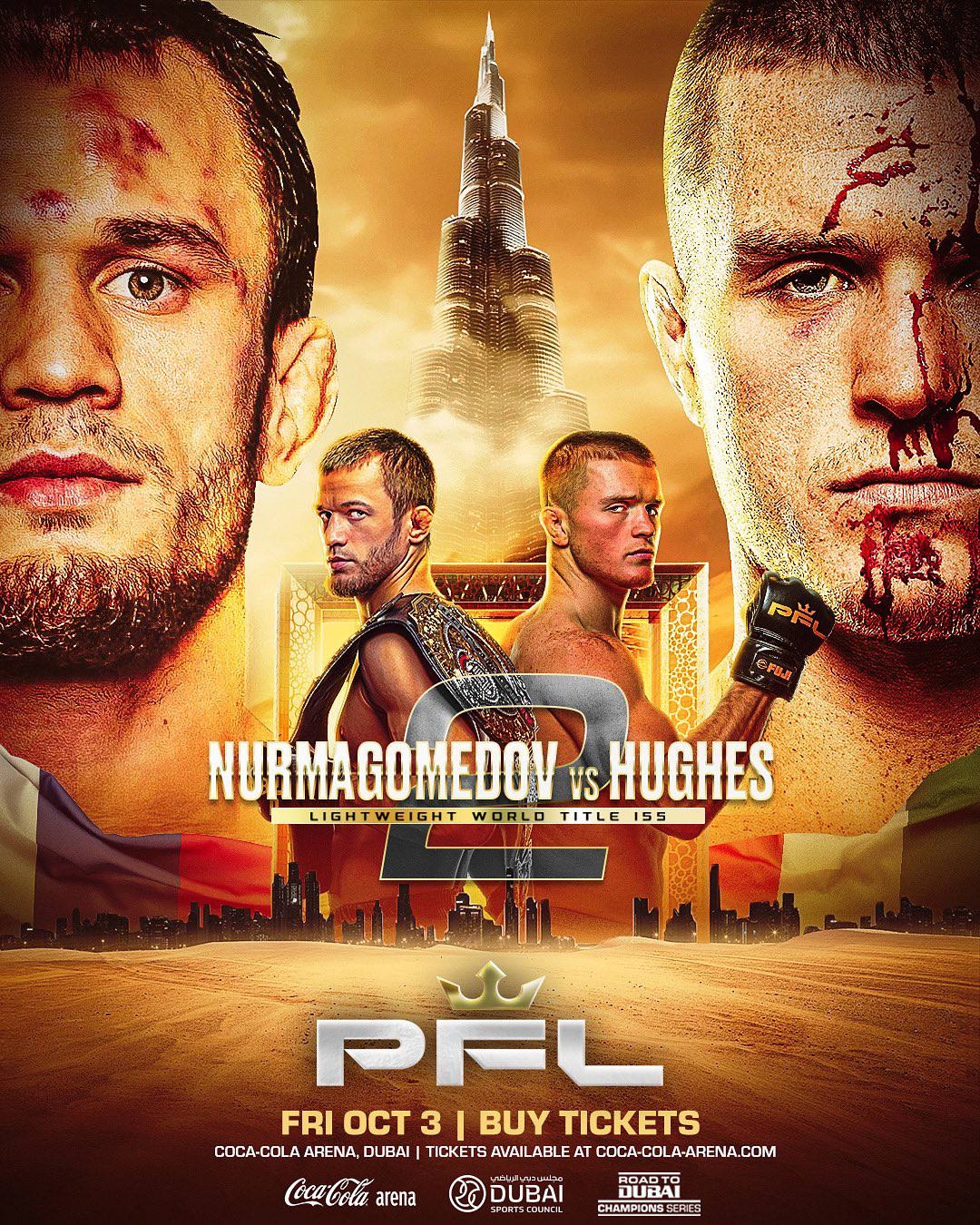 PFL Champions Series: Усман Нурмагомедов – Пол Хьюз 2. Результаты из Дубая LIVE