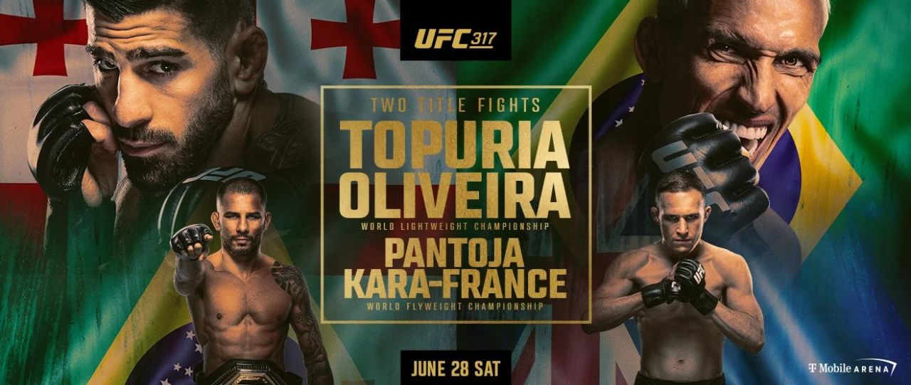 Полный кард UFC 317: Илия Топурия – Чарльз Оливейра. Все бои шоу 29 июня в Лас-Вегасе