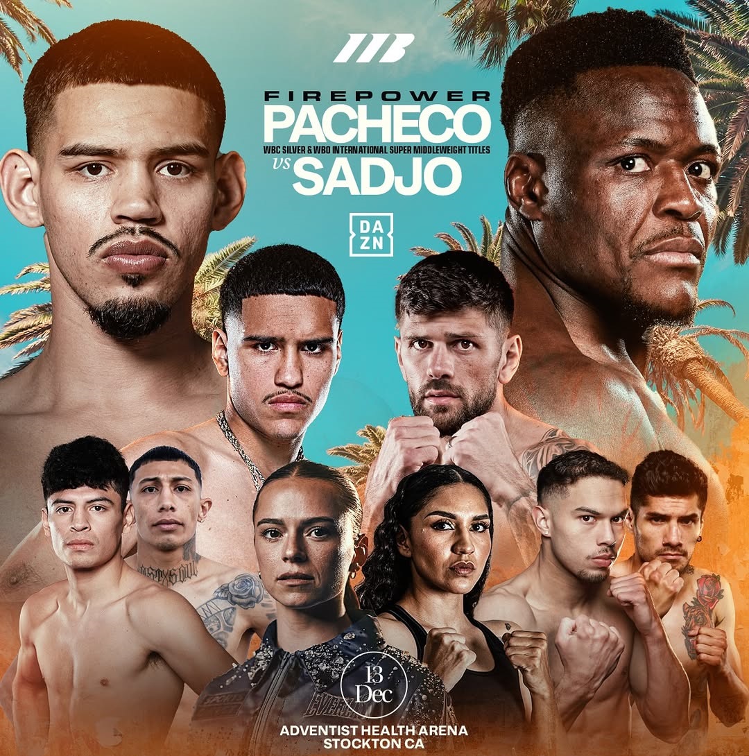 Диего Пачеко – Кевин Леле Саджо: полный кард главного шоу недели в боксе Диего Пачеко – Кевин Леле Саджо: полный кард главного шоу недели в боксе