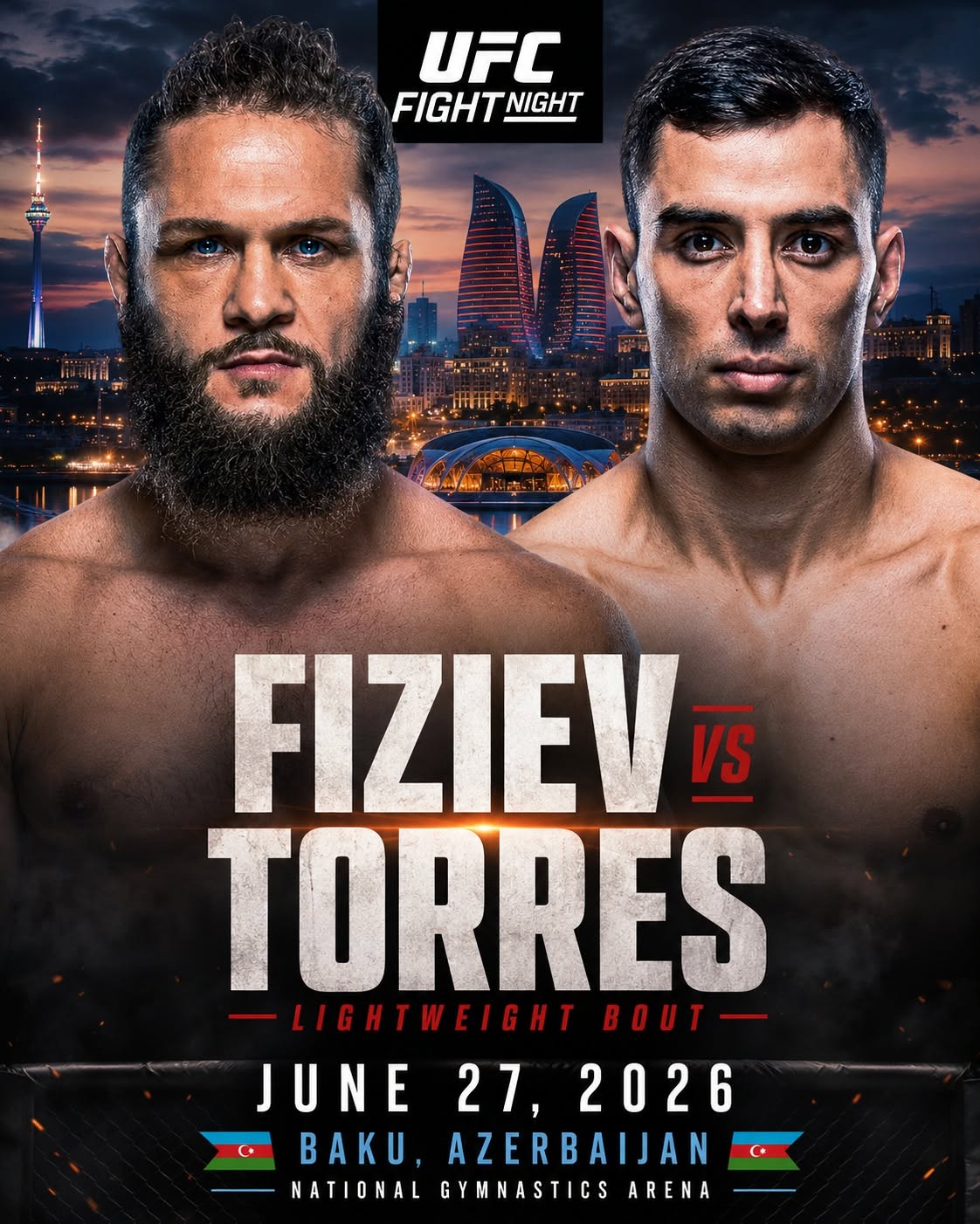 UFC Баку: Рафаэль Физиев – Мануэль Торрес. Результаты LIVE