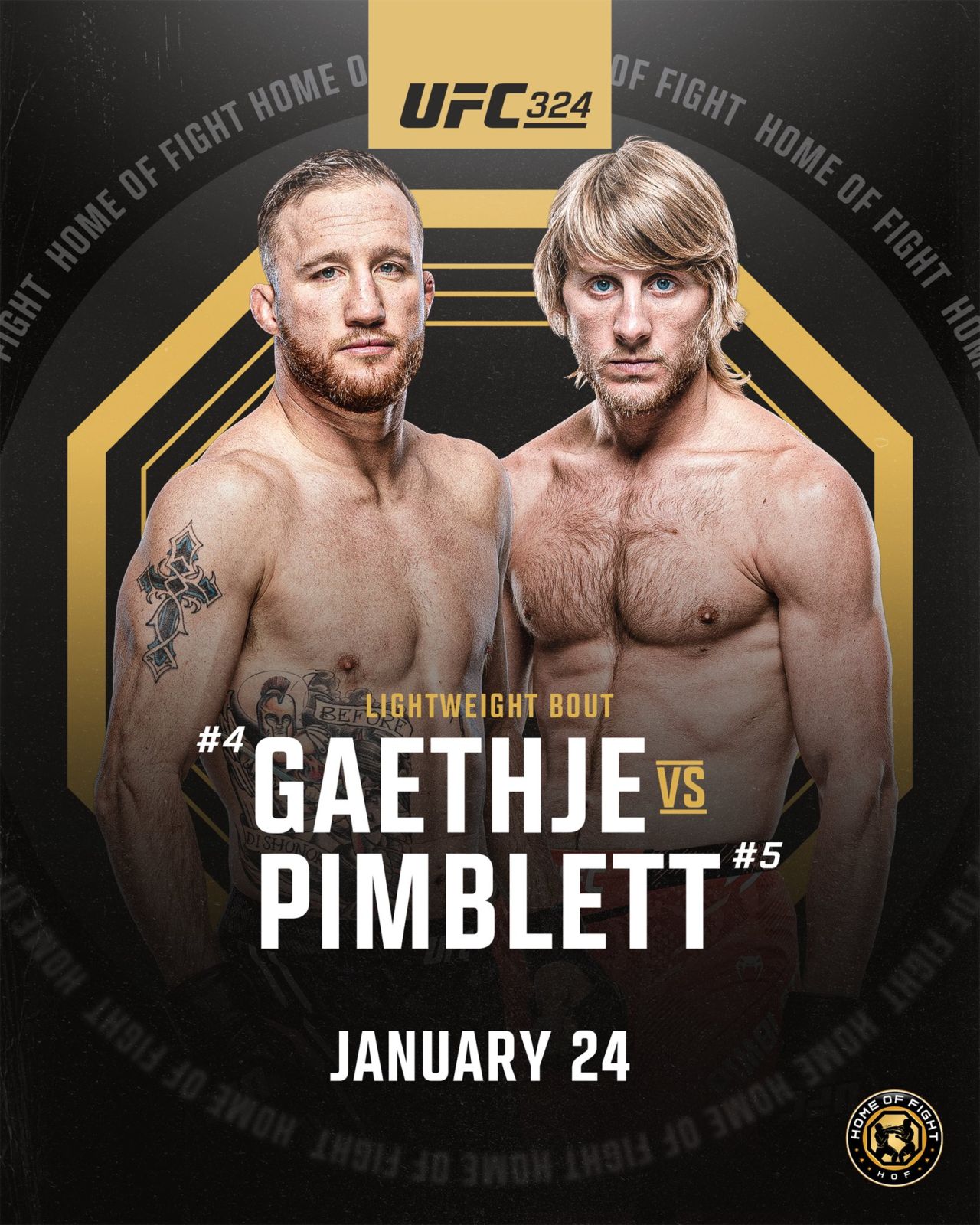 UFC: Джстин Гэтжи – Пэдди Пимблетт. Результаты из Лас-Вегаса LIVE