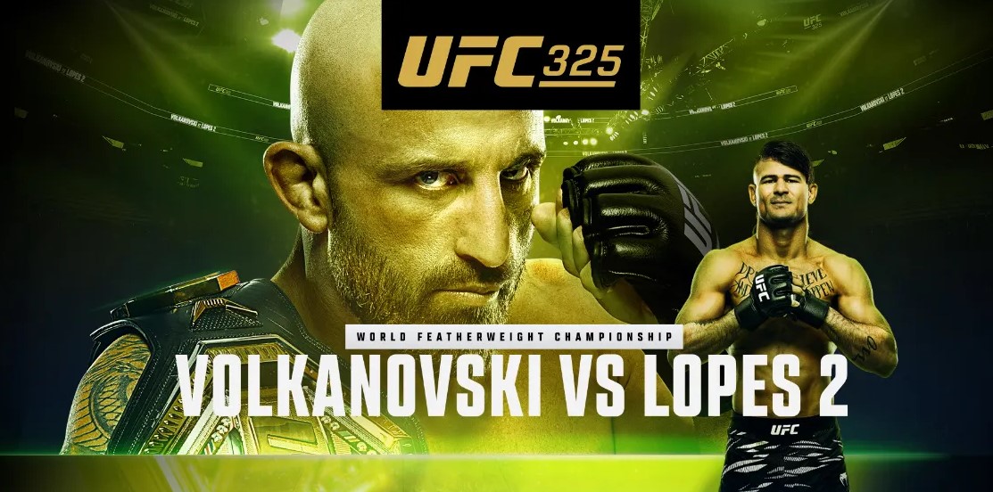 Прямая трансляция: Александр Волкановски – Диего Лопес 2. Смотреть онлайн UFC 325 Прямая трансляция: Александр Волкановски – Диего Лопес 2. Смотреть онлайн UFC 325