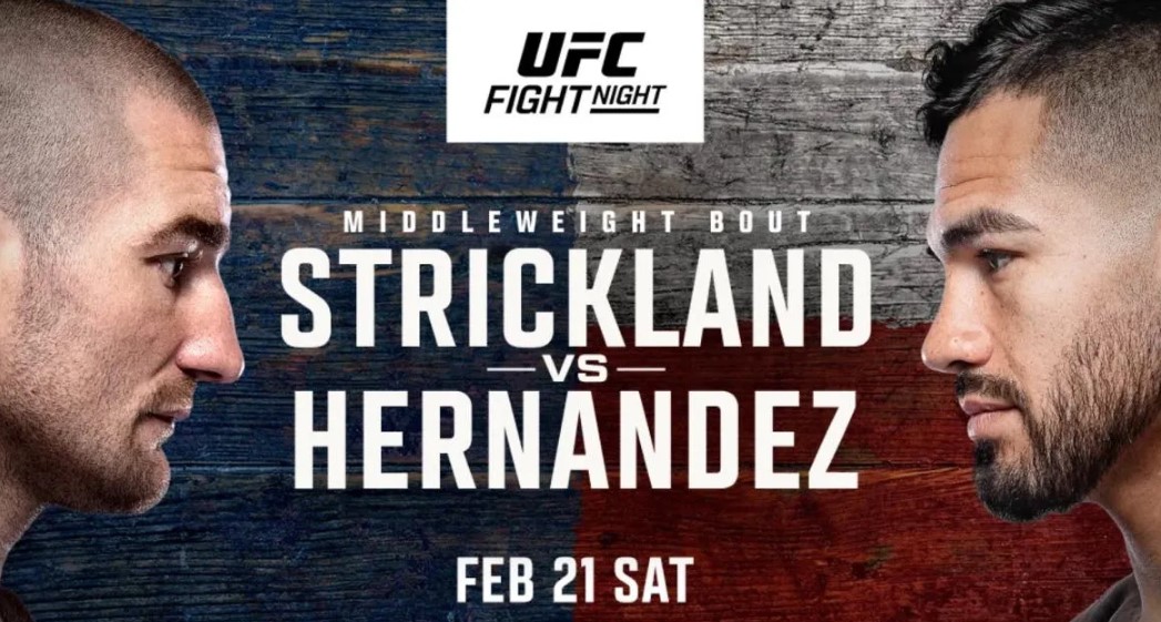 Прямая трансляция UFC Fight Night 267: Шон Стриклэнд – Энтони Эрнандес. Смотреть онлайн 22 февраля 2026 года