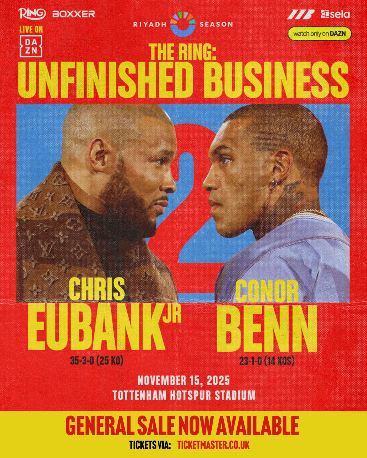 Крис Юбэнк – Конор Бенн 2: кард шоу, все бои вечера бокса 15 ноября в Лондоне