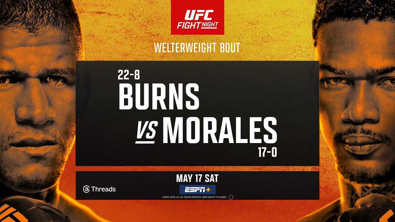 Прямая трансляция UFC Fight Night 256: Гилберт Бёрнс – Майкл Моралес. Смотреть онлайн