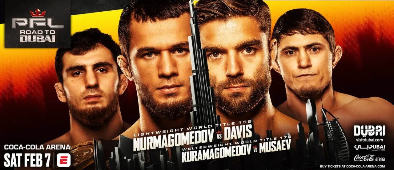 Прямая трансляция PFL Champions Series: Усман Нурмагомедов – Алфи Дэвис. Смотреть онлайн