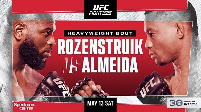 Прямая трансляция UFC on ABC 4: Розенструйк – Алмейда. Смотреть онлайн