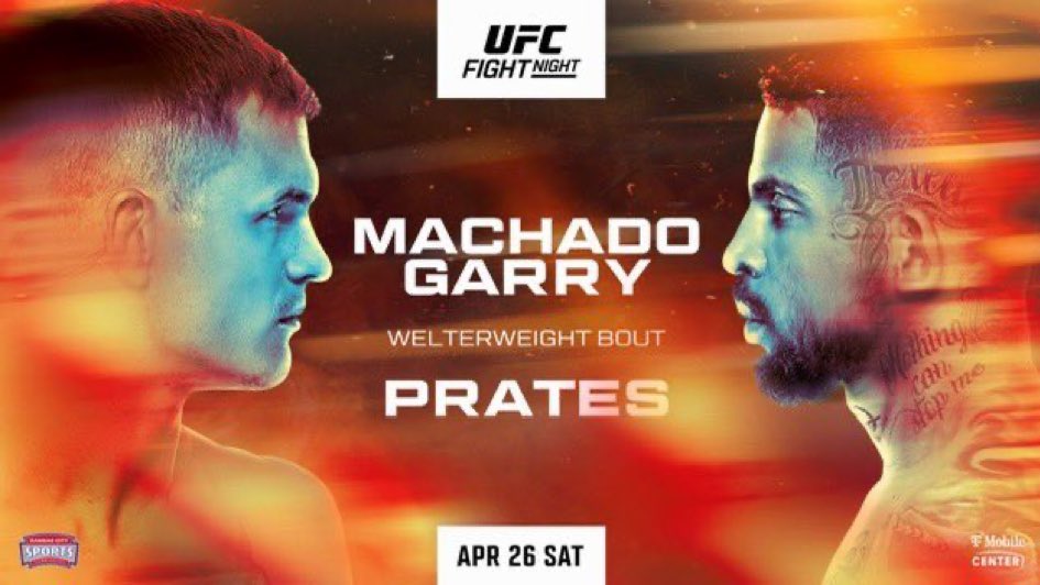 Полный кард UFC on ESPN 66: Гэрри-Пратес. Все бои шоу 27 апреля в Канзасе