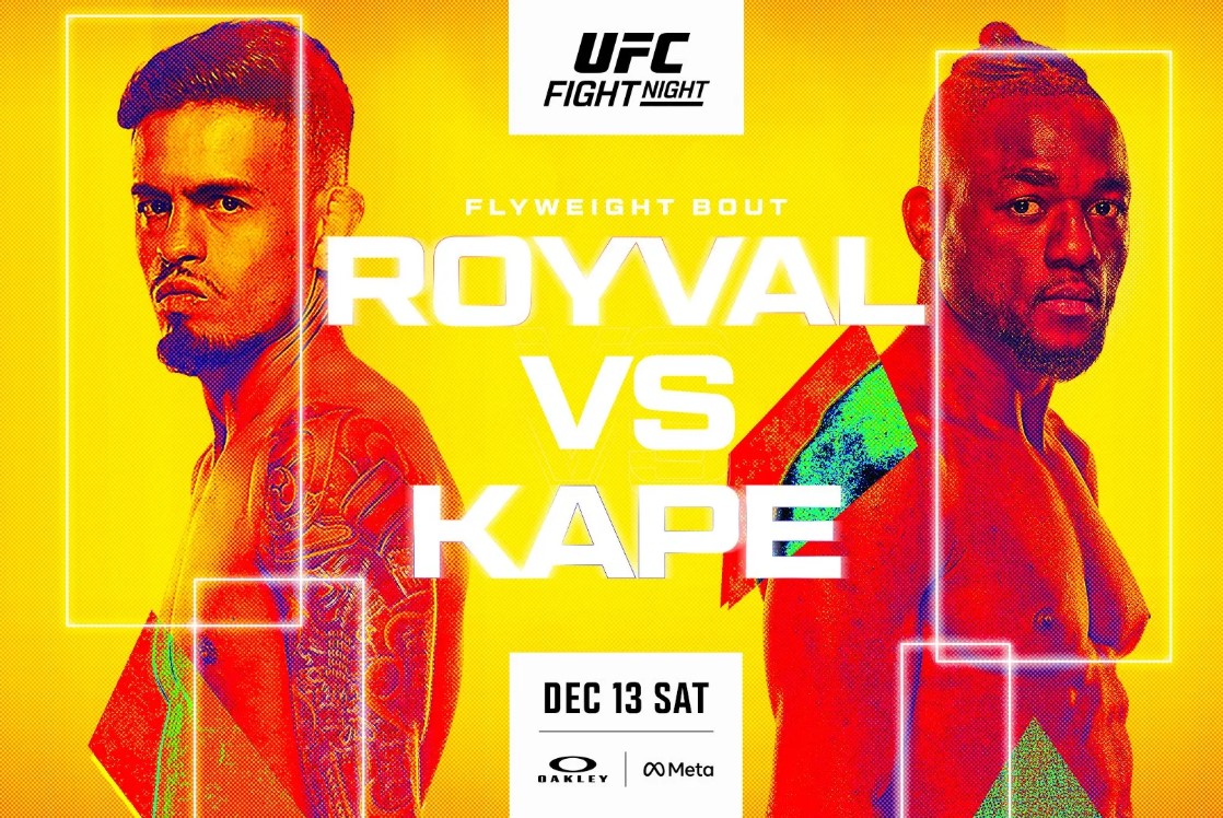 Полный кард UFC Вегас 112: Ройвэл-Капе, Чикадзе и дебют Амосова. Все бои шоу 14 декаабря