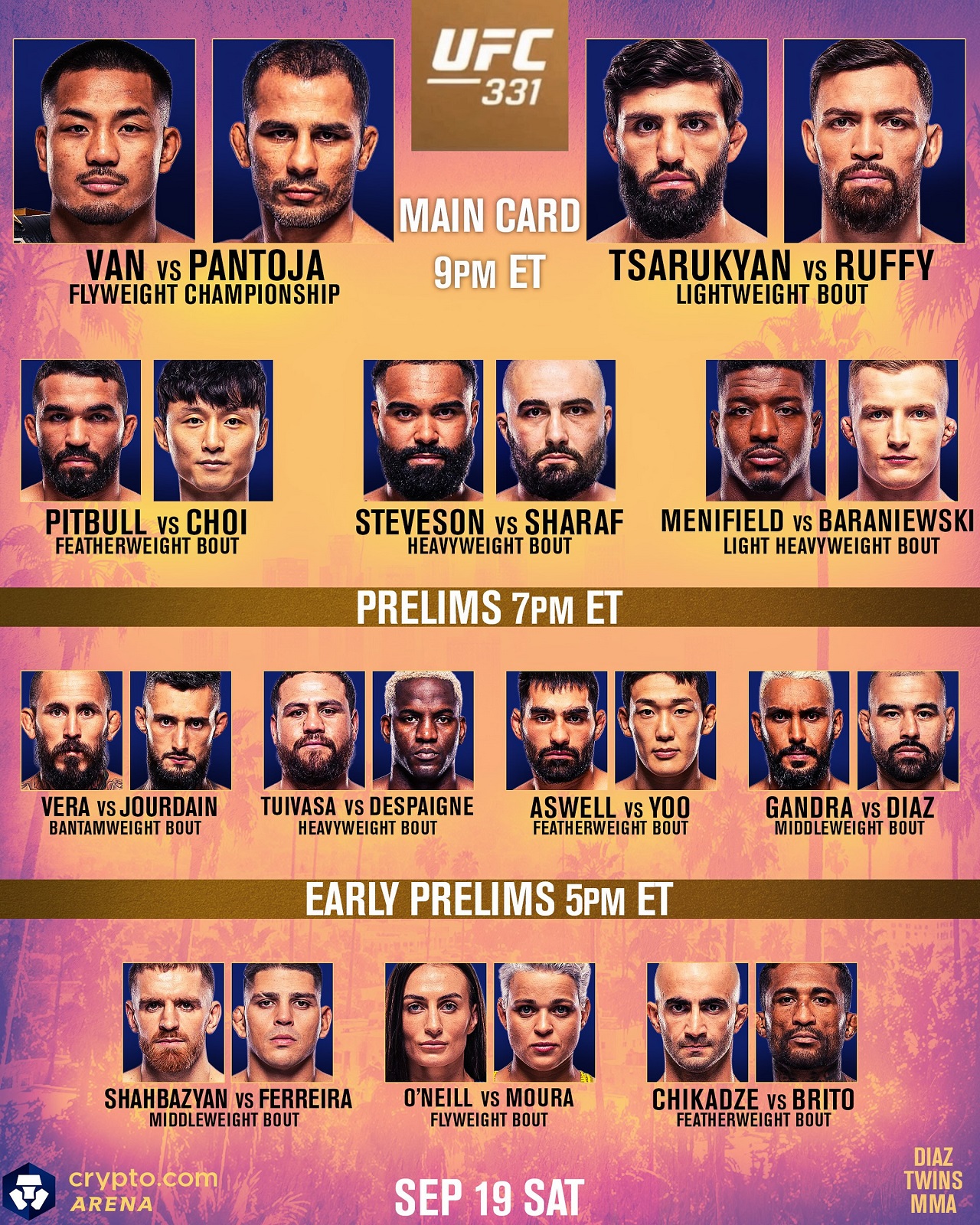 UFC: Ван – Пантожа, Царукян – Руффи. Результаты LIVE из Лос-Анджелеса UFC: Ван – Пантожа, Царукян – Руффи. Результаты LIVE из Лос-Анджелеса