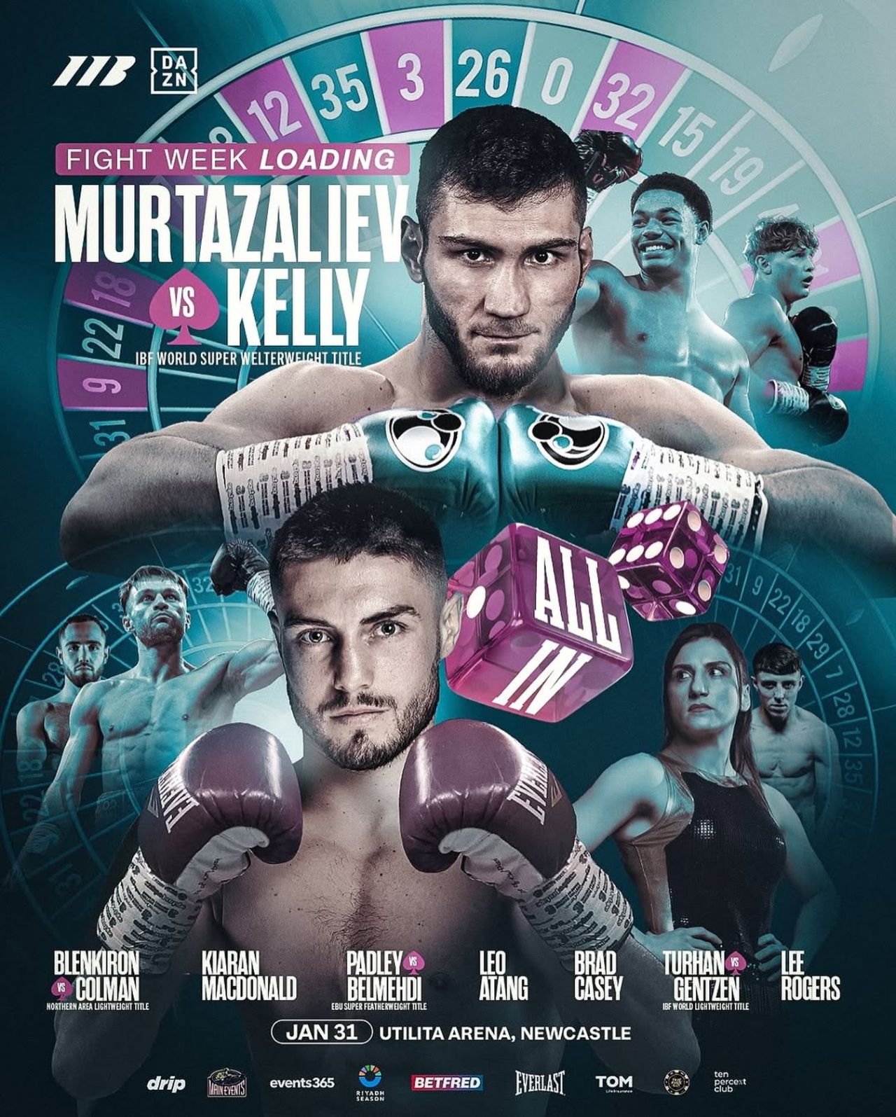 Бахрам Муртазалиев – Джош Келли: кард шоу, все бои вечера бокса 31 января в Ньюкасле