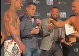 Конор и хаос. Безумие на взвешивании BKFC — видео