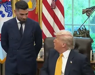 Топурия пообщался с Трампом в Овальном кабинете: видео