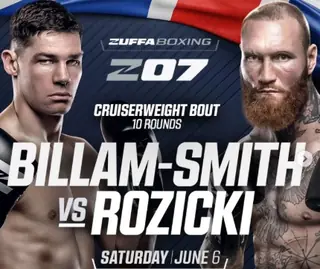Zuffa Boxing 07: Крис Биллэм-Смит —Райан Розицки: дата, кард шоу, где и когда смотреть прямую трансляцию