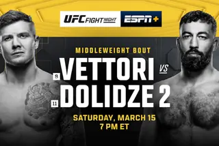 Прямая трансляция UFC Fight Night 254: Марвин Веттори – Роман Долидзе 2. Смотреть онлайн