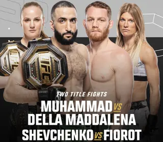 Полный кард UFC 315: Мухаммад–Делла Маддалена, Шевченко–Фьоро. Все бои шоу 11 мая