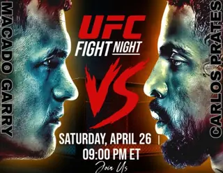 Прямая трансляция UFC on ESPN 66: Йен Гэрри – Карлос Пратес. Смотреть онлайн