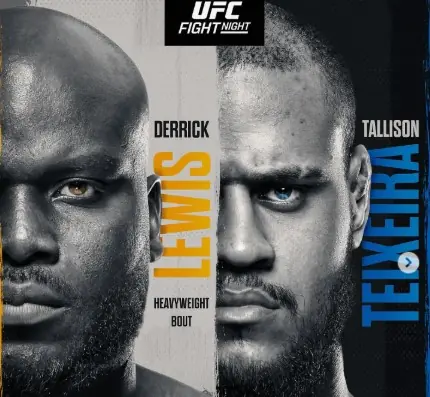 Прямая трансляция UFC on ESPN 70: Деррик Льюис – Таллисон Тейшейра. Смотреть онлайн
