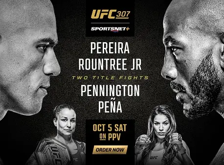 UFC 307: Перейра – Раунтри. Результаты из Солт-Лейк-Сити