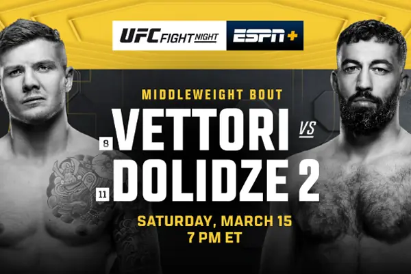 Прямая трансляция UFC Fight Night 254: Марвин Веттори – Роман Долидзе 2. Смотреть онлайн