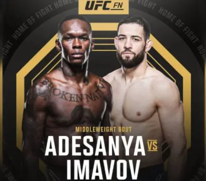 Прямая трансляция UFC Fight Night 250: Исраэль Адесанья – Нассурдин Имавов. Смотреть онлайн