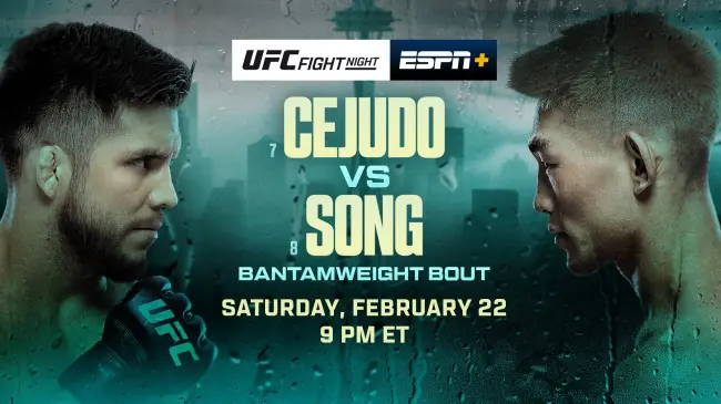 Прямая трансляция UFC Fight Night 252: Генри Сехудо – Сун Ядун. Смотреть онлайн