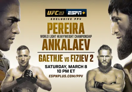 Прямая трансляция UFC 313: Алекс Перейра – Магомед Анкалаев. Смотреть онлайн