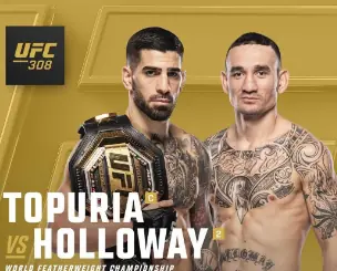Объявлен кард UFC 308: Топурия–Холлоуэй, Уиттакер–Чимаев, Ган–Волков, Анкалаев–Ракич и другие