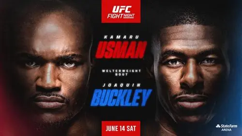 Прямая трансляция UFC on ESPN 69: Камару Усман – Хоакин Бакли. Смотреть онлайн