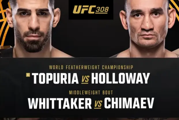 UFC 308: Топурия-Холлоуэй, Уиттакер-Чимаев. Зацените промо-видео турнира