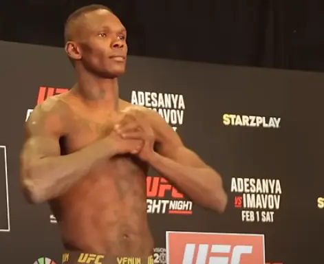 Состоялось взвешивание UFC Fight Night 250 Адесанья-Имавов. Перевес у одного бойца